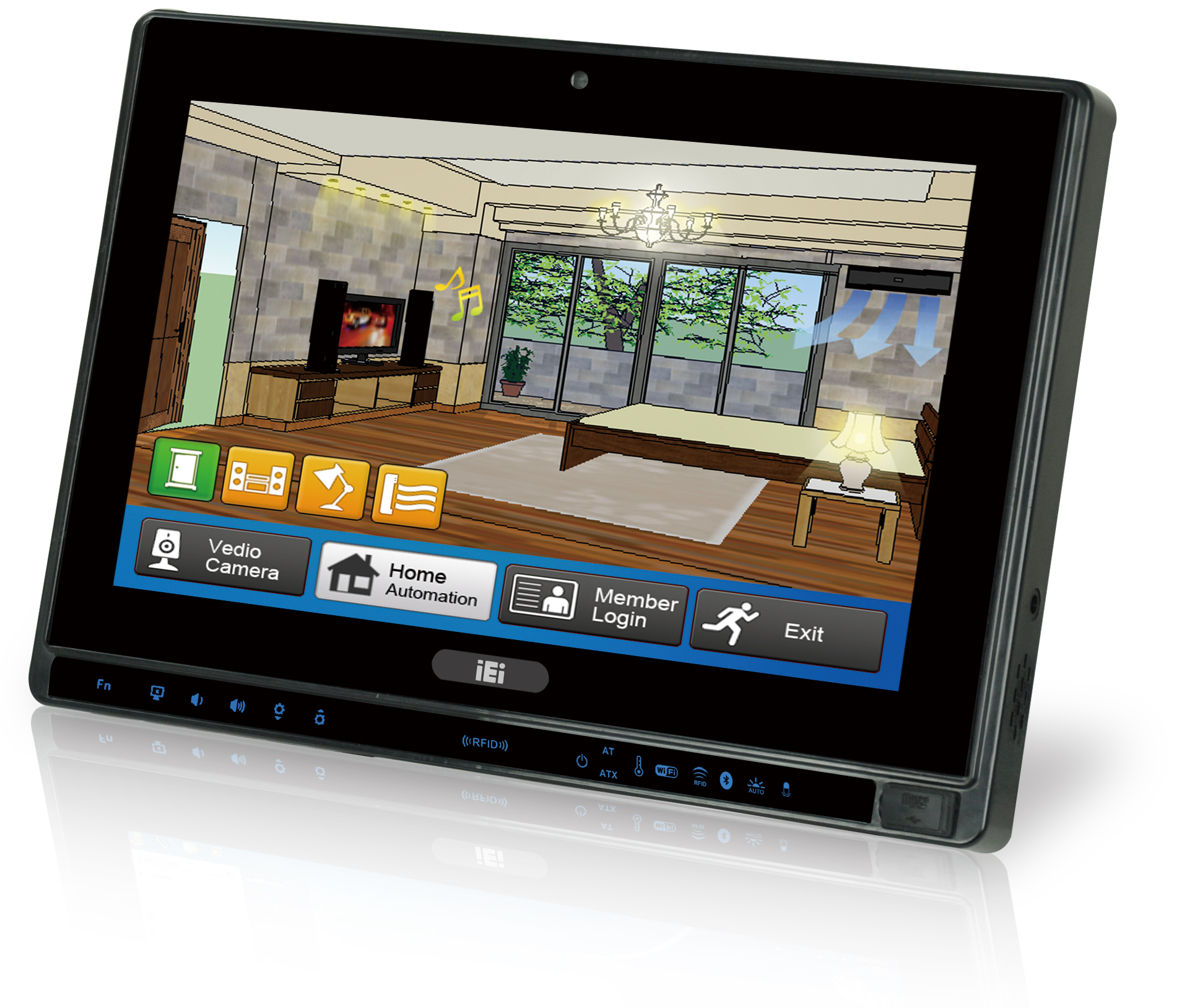 10.2” Widescreen Touch Panel PC with Intel® Atom™ N2800 Processor.
